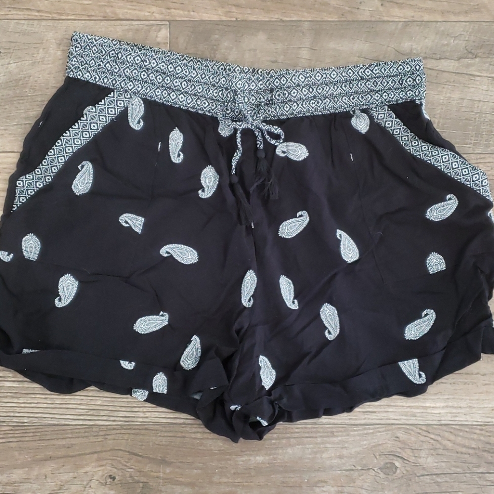 Cuffed Dress Short 100% Rayon Sz Lg